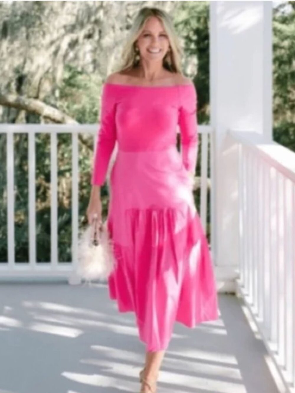 Tuckernuck x Cameran Eubanks Wimberly sz Large Marissa Camellia Pink Midi Dress